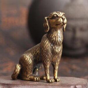 Zinc Alloy Small Lucky Dog - NEW - 1.26 in L x 0.50 in W